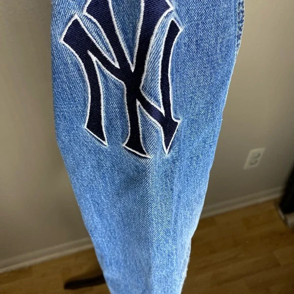 Kith MLB New York Yankees Denim Jacket and Vest Size XS - Picture 2 of 9